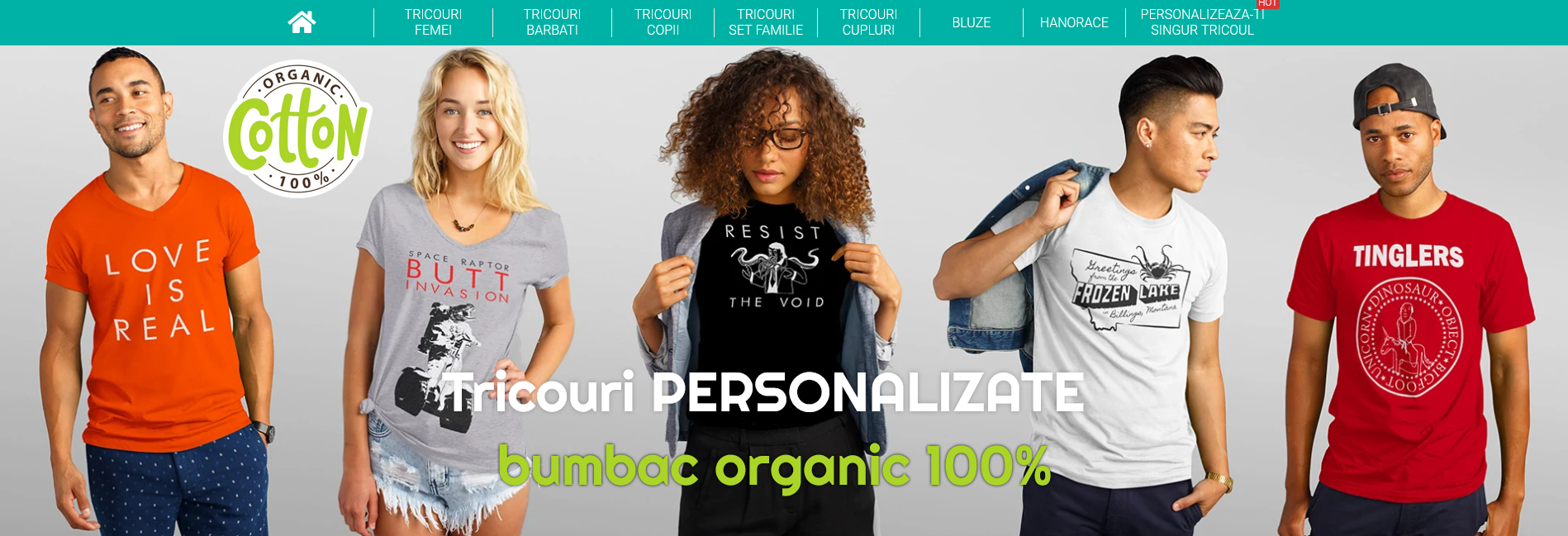 Dezvoltare magazin online tricouri personalizate