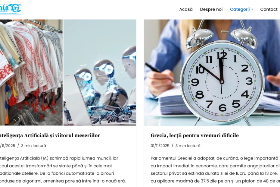 Dezvoltare site web viatacm.ro - Sector web
